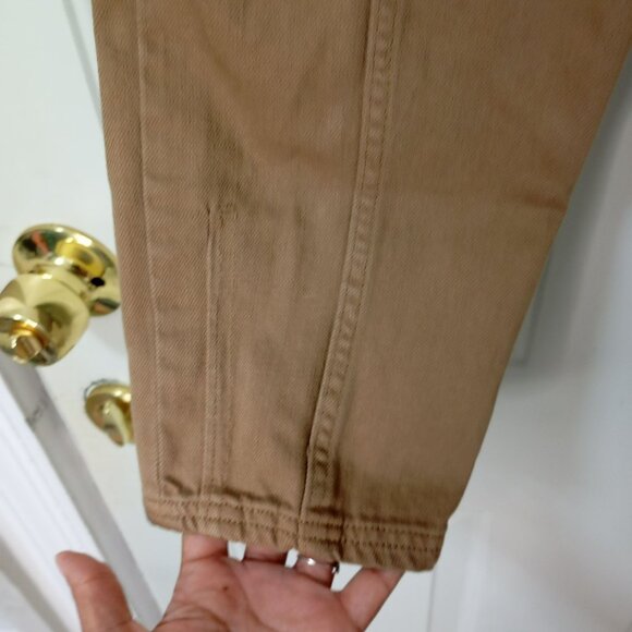 Banana Republic Womens Cargo Pants Size 0 Khaki With Belt Denim - Picture 5 of 12